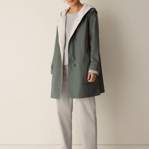 Eileen Fisher Reversible Hooded Jacket – XS